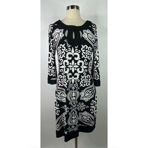 White House Black Market Paisley Shift Mini Dress
